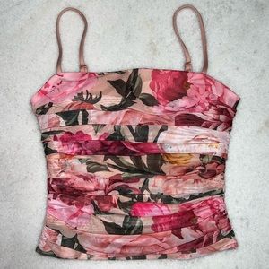 Express floral padded cami top
